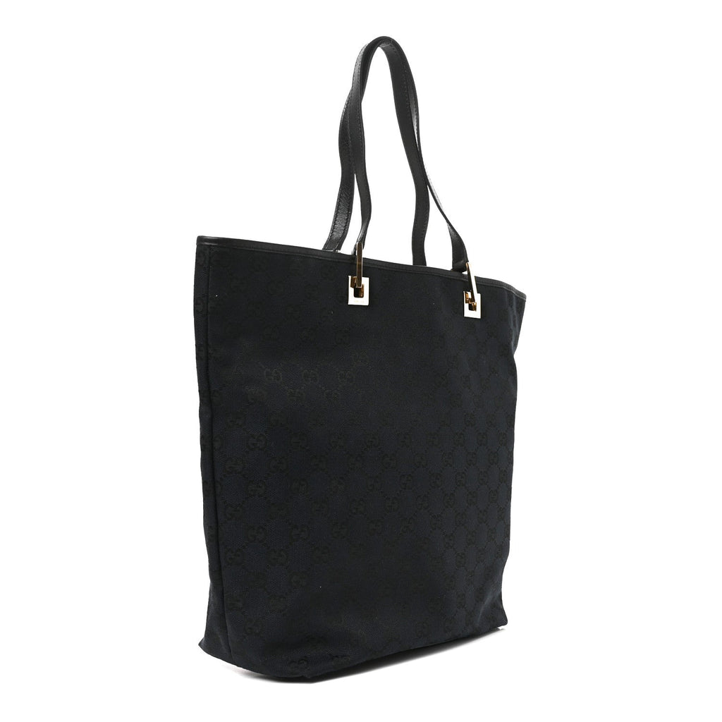 Monogram Large Bucket Tote Black