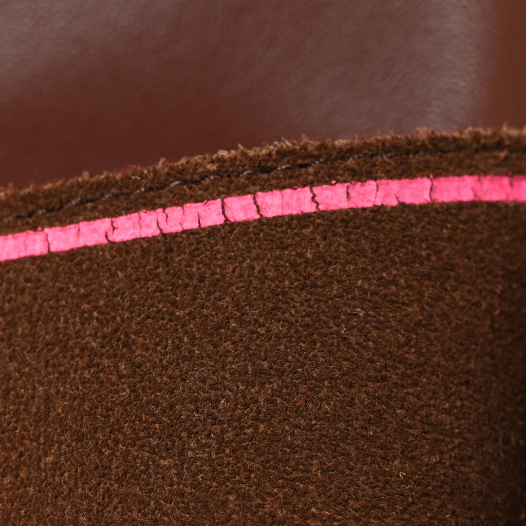 Mix Materials Mens LV Script Trainer Mules 6 Brown Pink