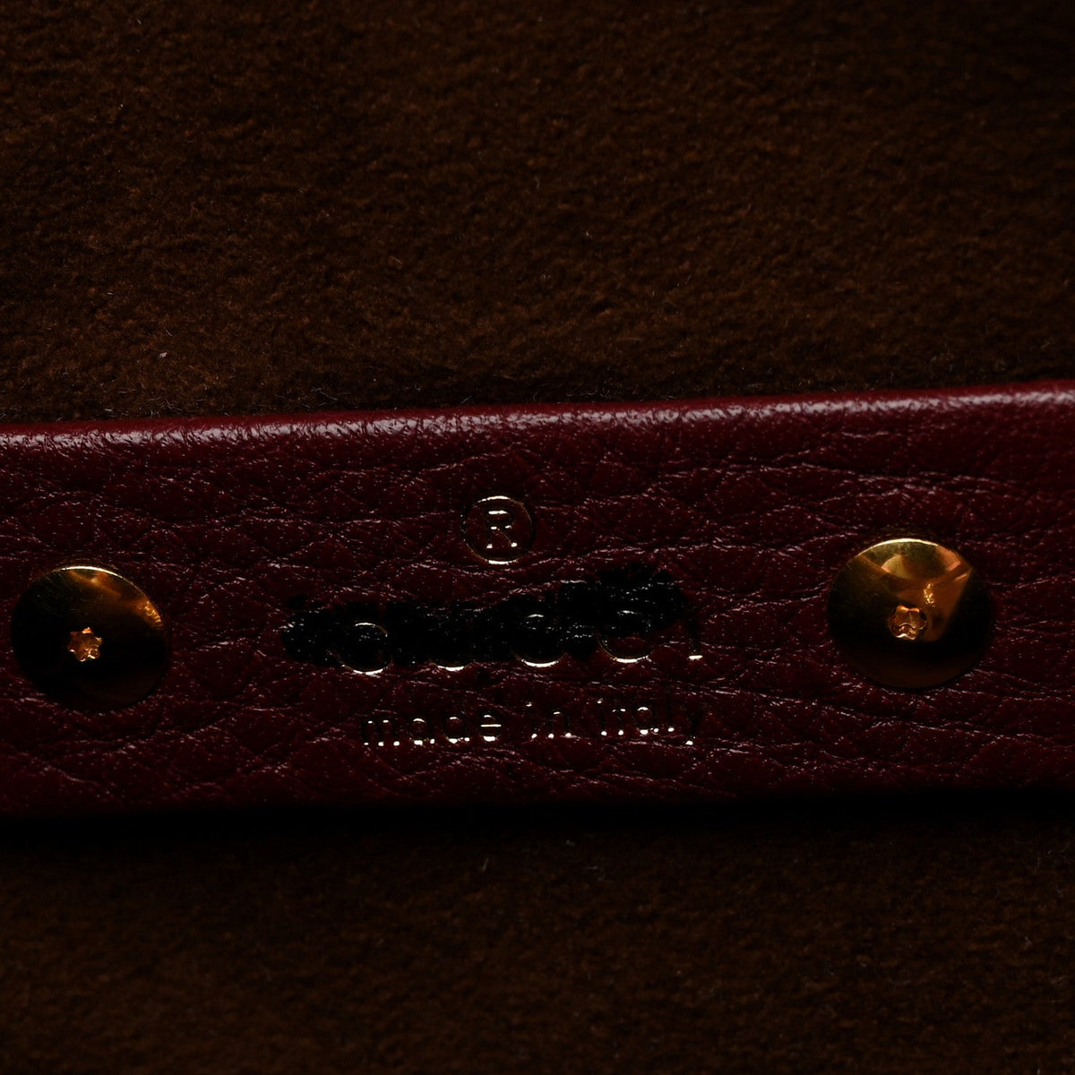 Grained Calfskin Softbit Medium Shoulder Bag Rosso Ancora