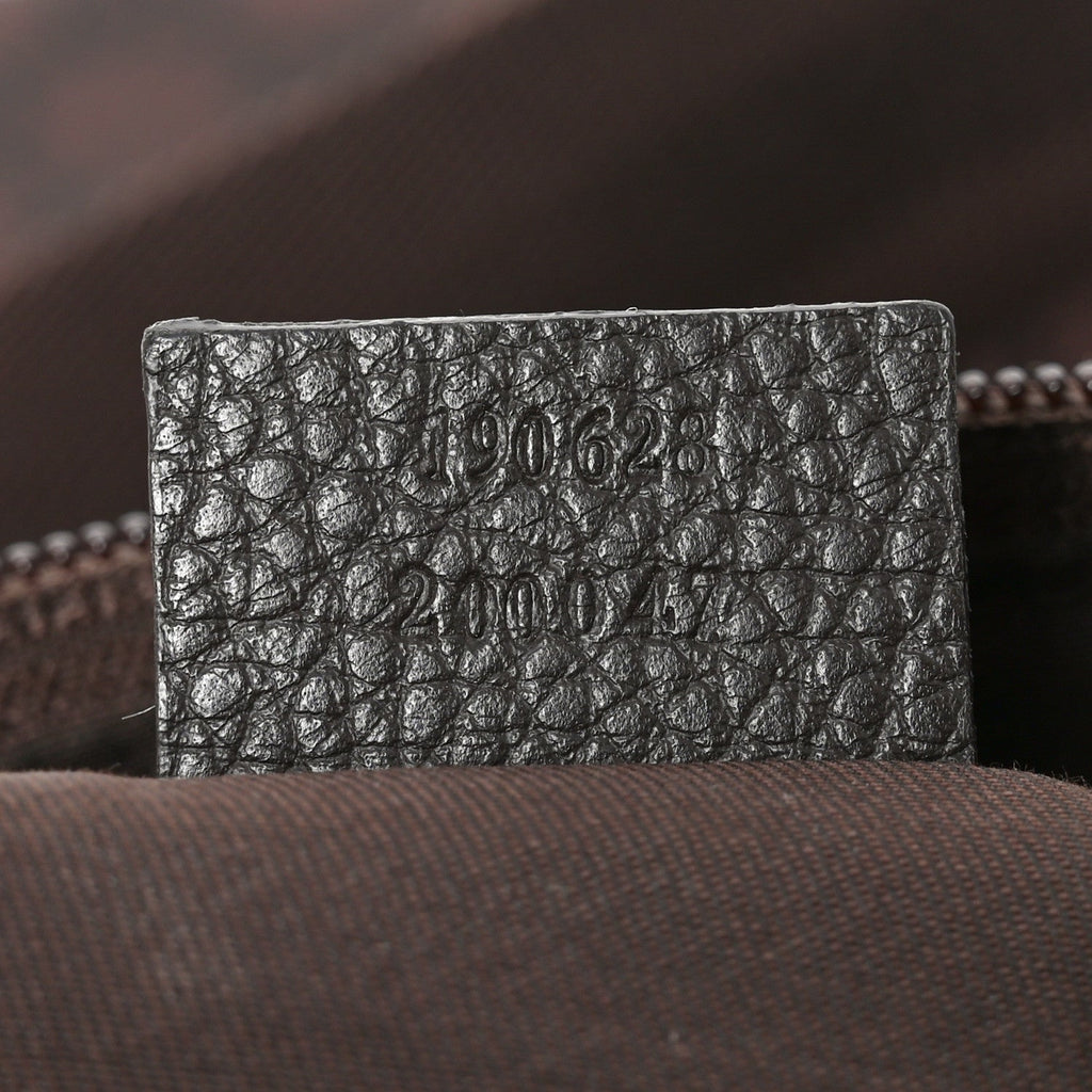 Nylon Monogram Messenger Bag  Dark Brown
