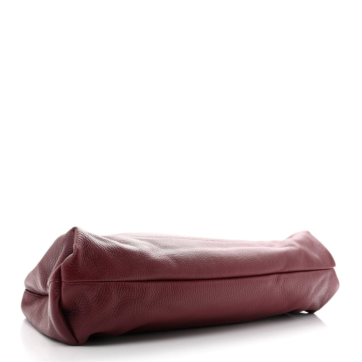Grained Calfskin Softbit Maxi Shoulder Bag Rosso Ancora Red