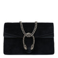Suede Super Mini Dionysus Shoulder Bag Black