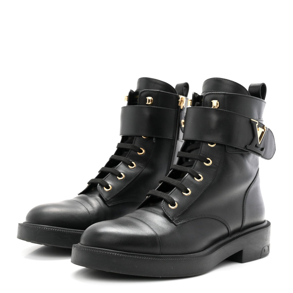 Calfskin Ranger Boots 40 Black