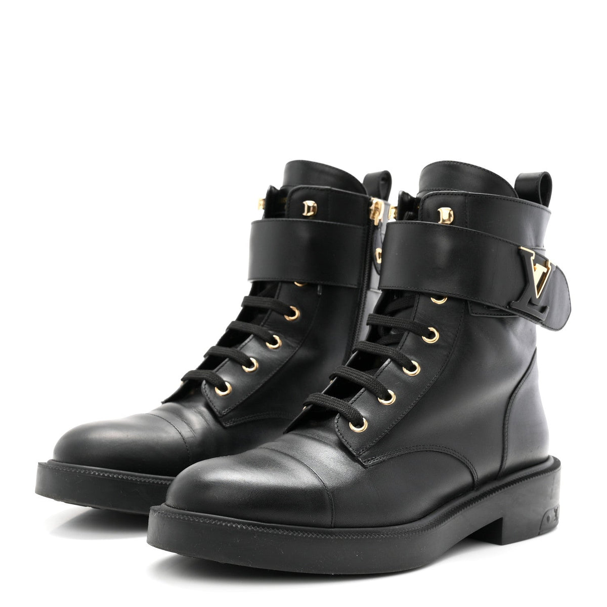 Calfskin Ranger Boots 40 Black
