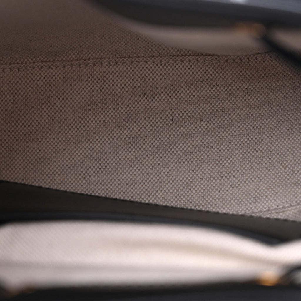 Calfskin Bamboo Backpack Black
