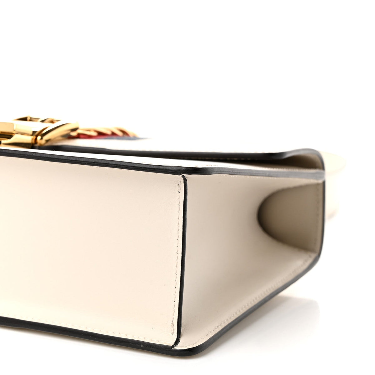Calfskin Small Sylvie Shoulder Bag Off White