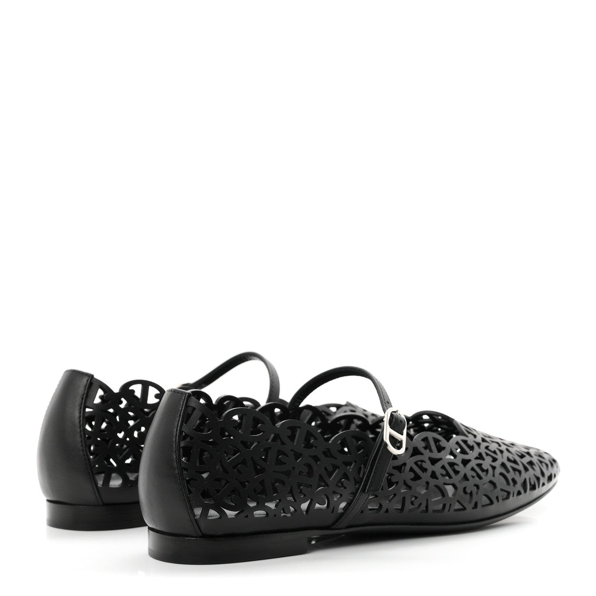 Calfskin Meli Ballet Flats 38.5 Black