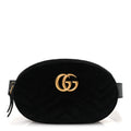 Velvet Matelasse GG Marmont Belt Bag Black 95 38 Black