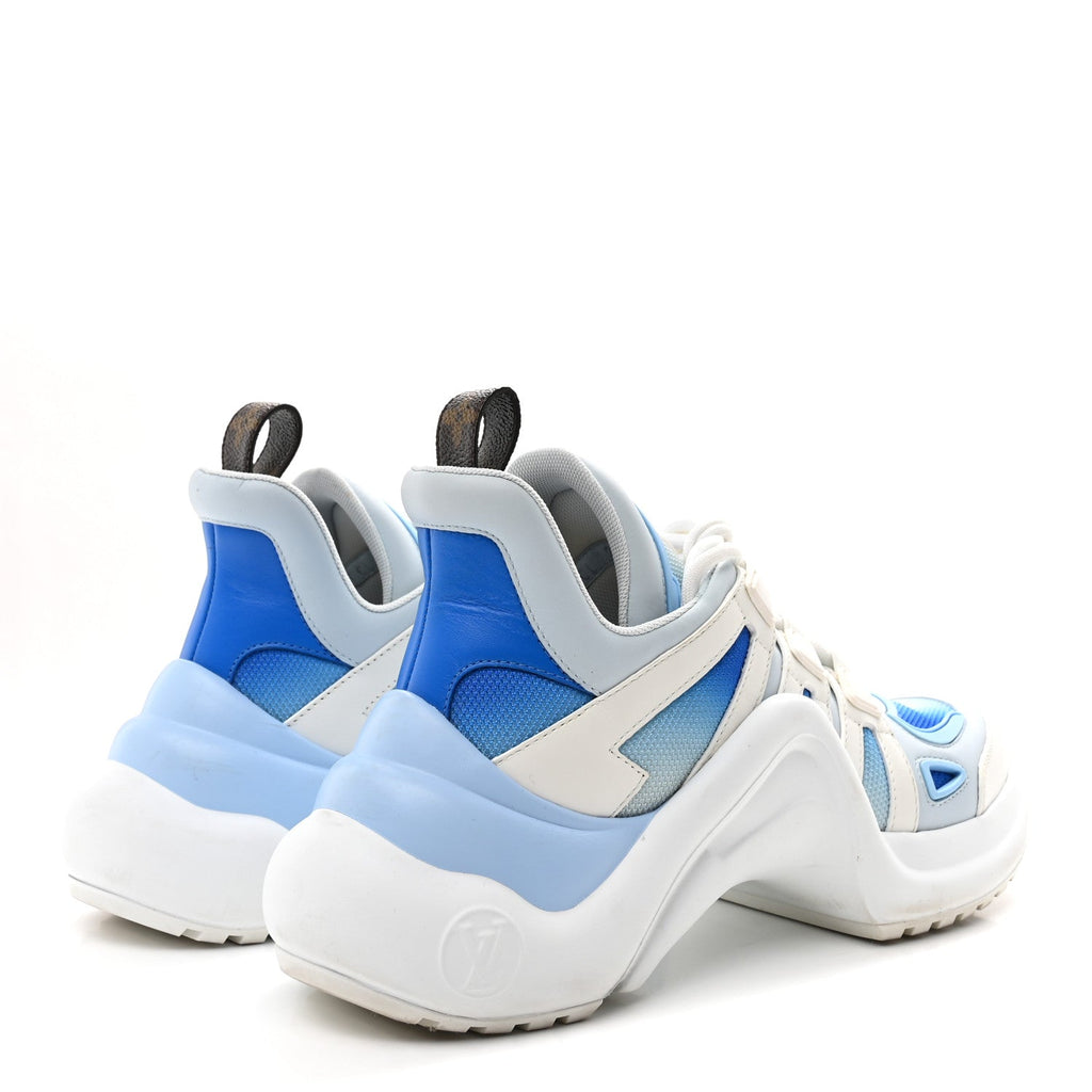Calfskin LV Archlight Gradient Sneakers 38 Light Blue
