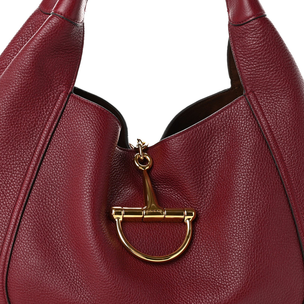 Grained Calfskin Softbit Maxi Shoulder Bag Rosso Ancora Red