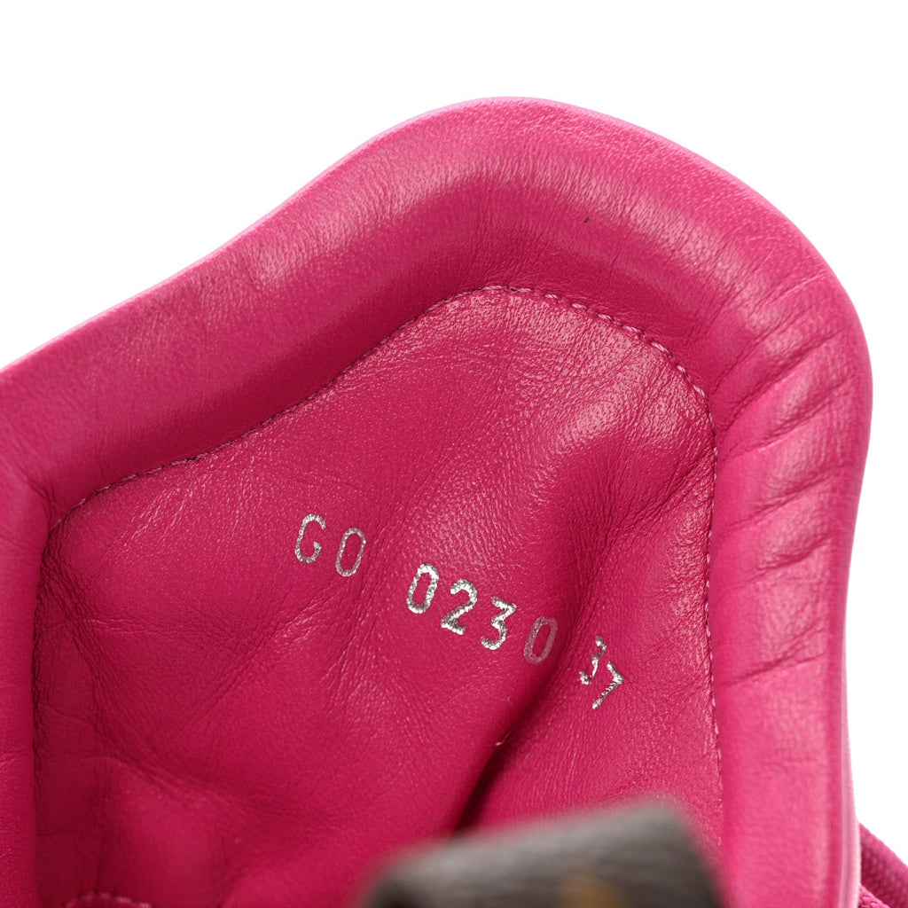 Calfskin Technical Nylon LV Archlight Sneakers 37 Rose Pop