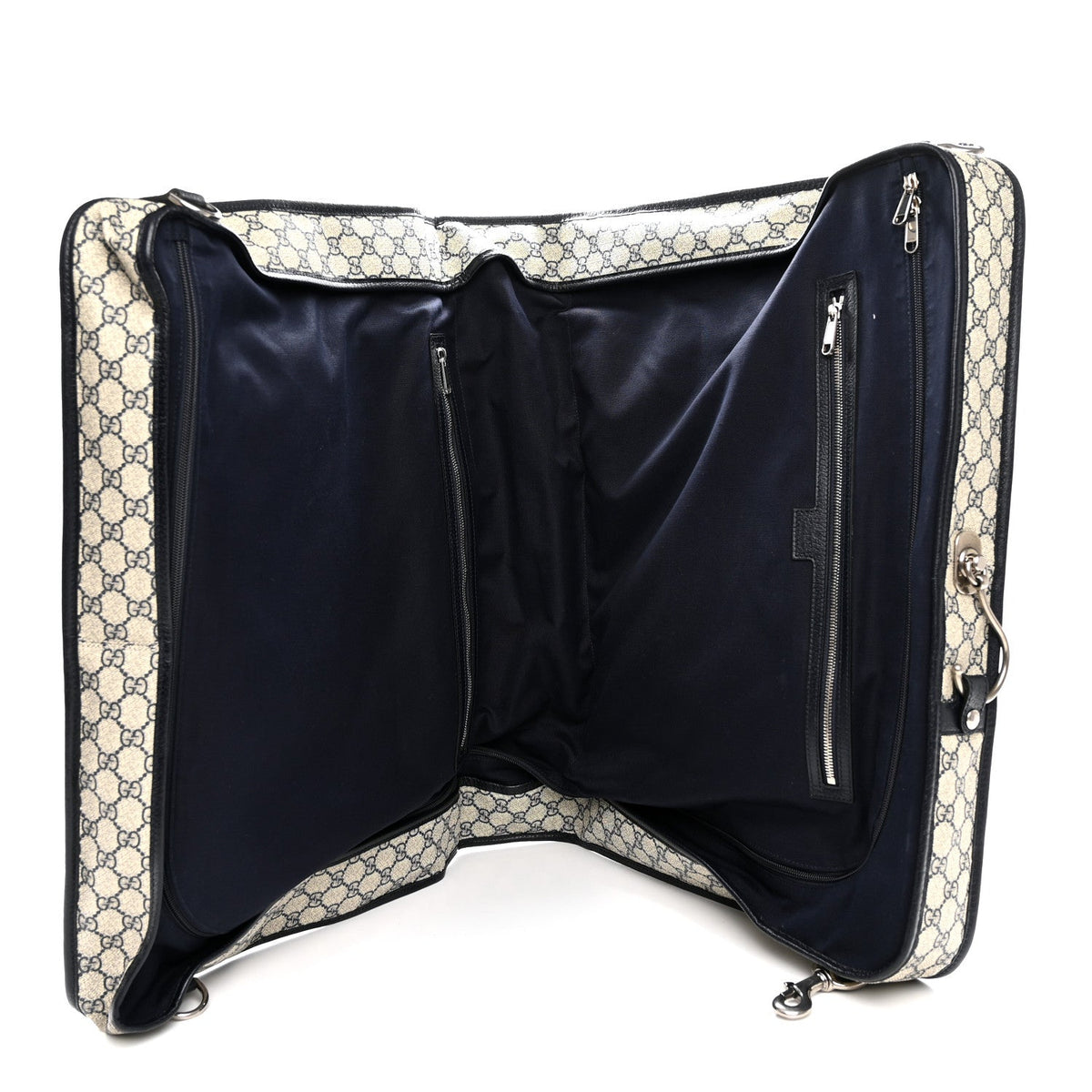 GG Supreme Monogram Web Savoy Garment Bag Beige Blue