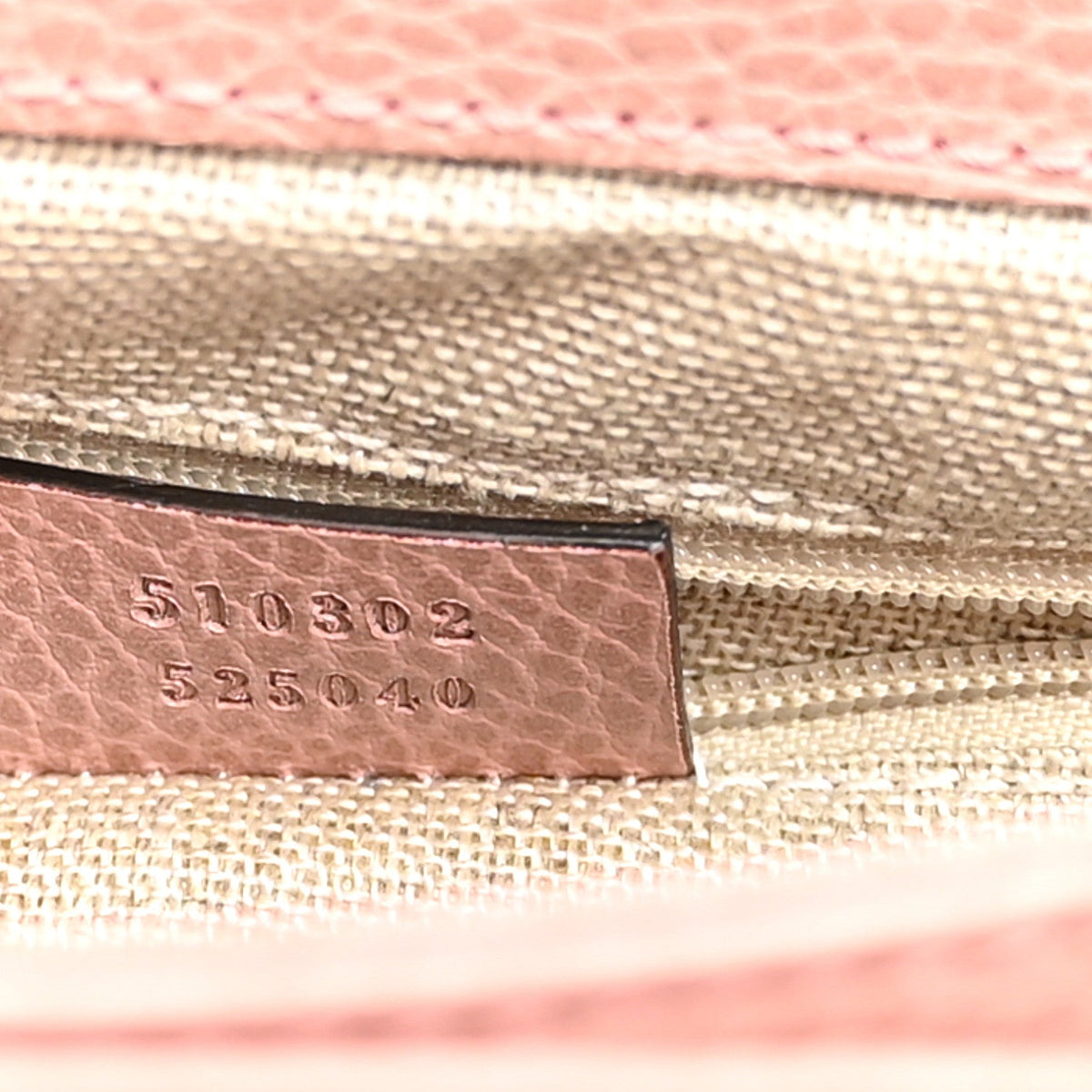Dollar Calfskin Interlocking G Top Handle Shoulder Bag Soft Pink
