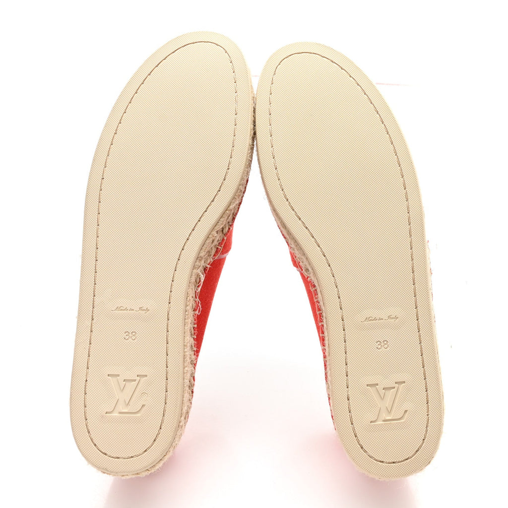 Canvas Waterfall Espadrille 38 Rouge