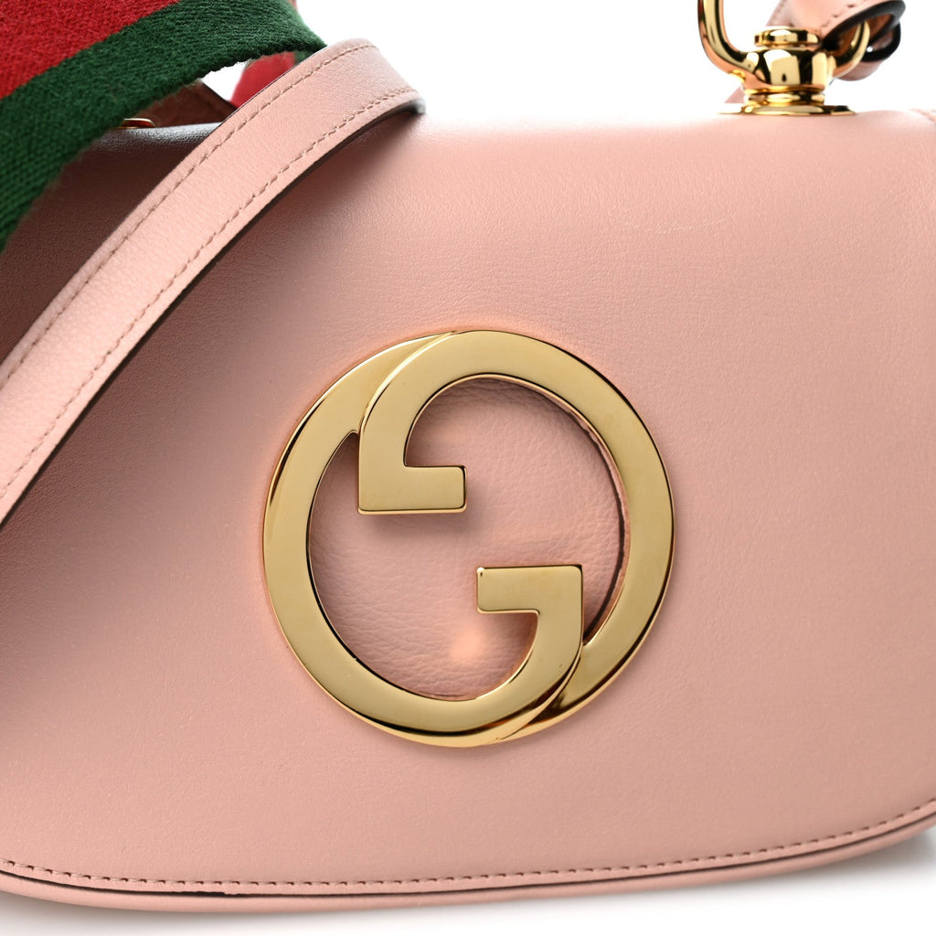Roxy Calfskin Web Mini Blondie Shoulder Bag Powder Pink