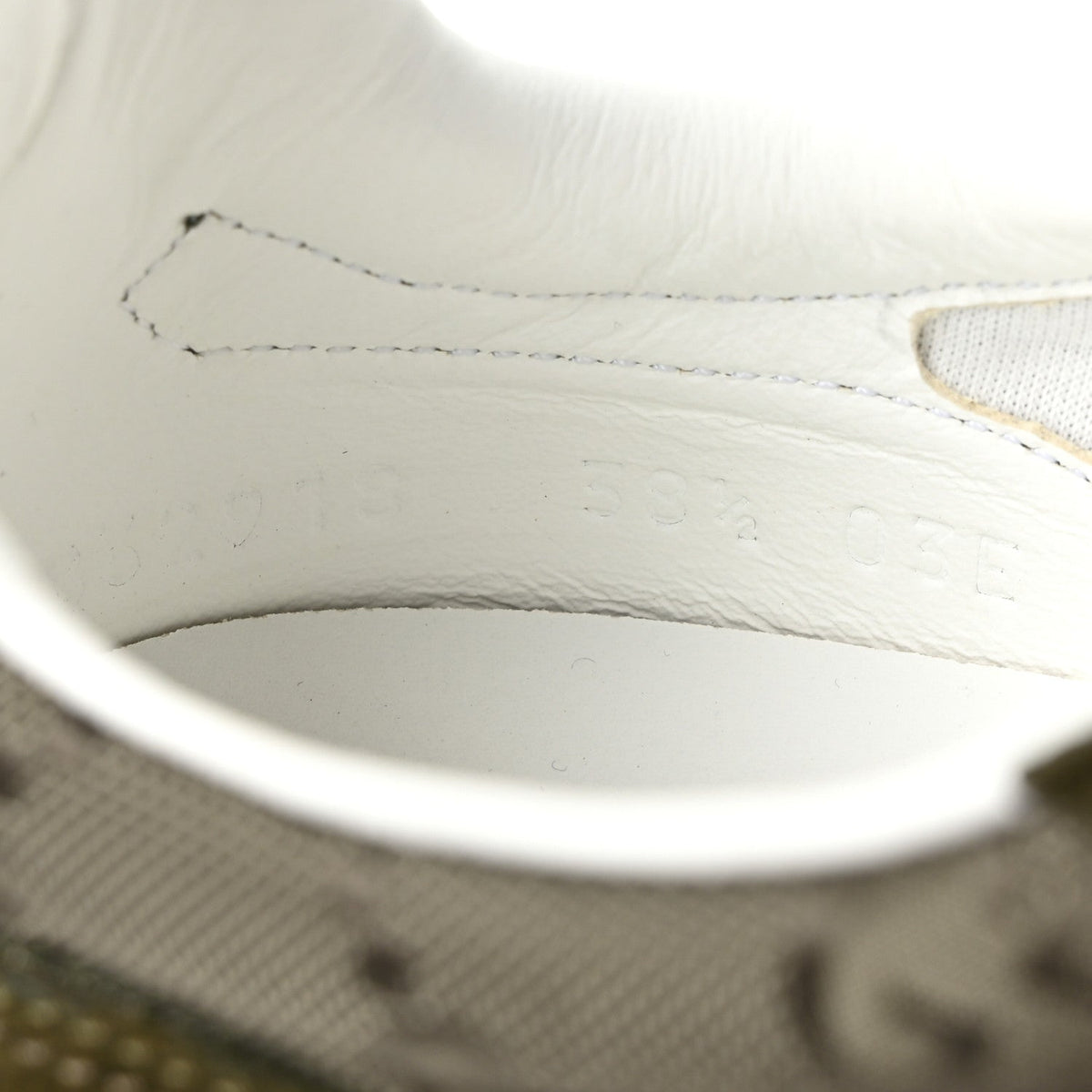 GG Suede Monogram Web Re-Motion Sneakers 38.5 Dark Green