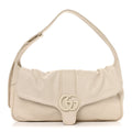 Goatskin Small GG Monochrome Aphrodite Shoulder Bag Mystic White
