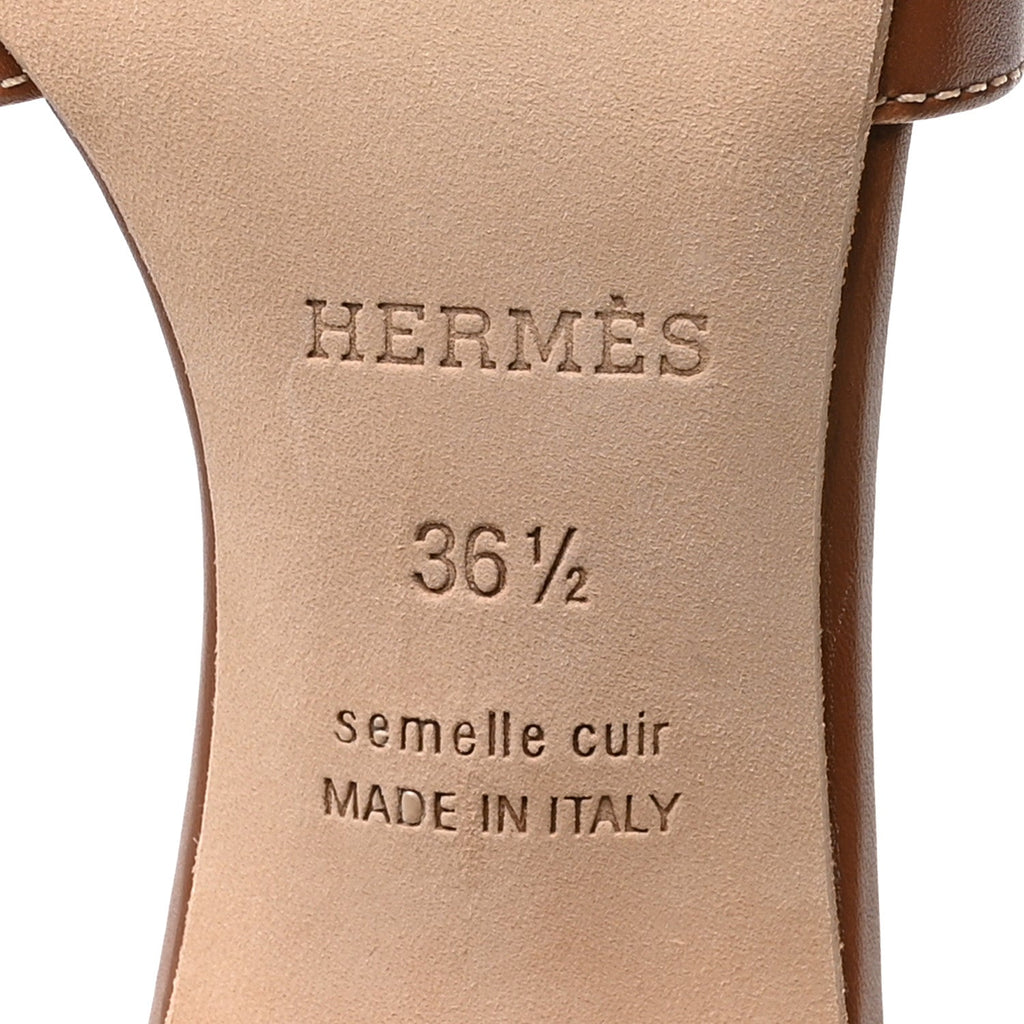 Calfskin Oasis Sandals 36.5 Gold