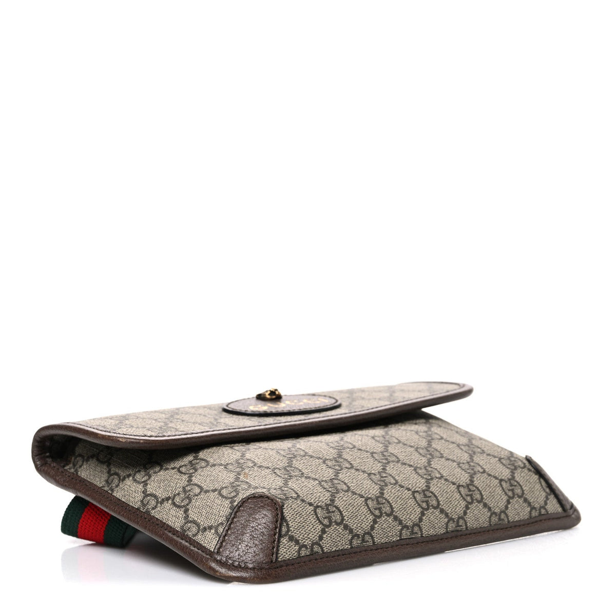 GG Supreme Monogram Neo Vintage Web Belt Bag Brown