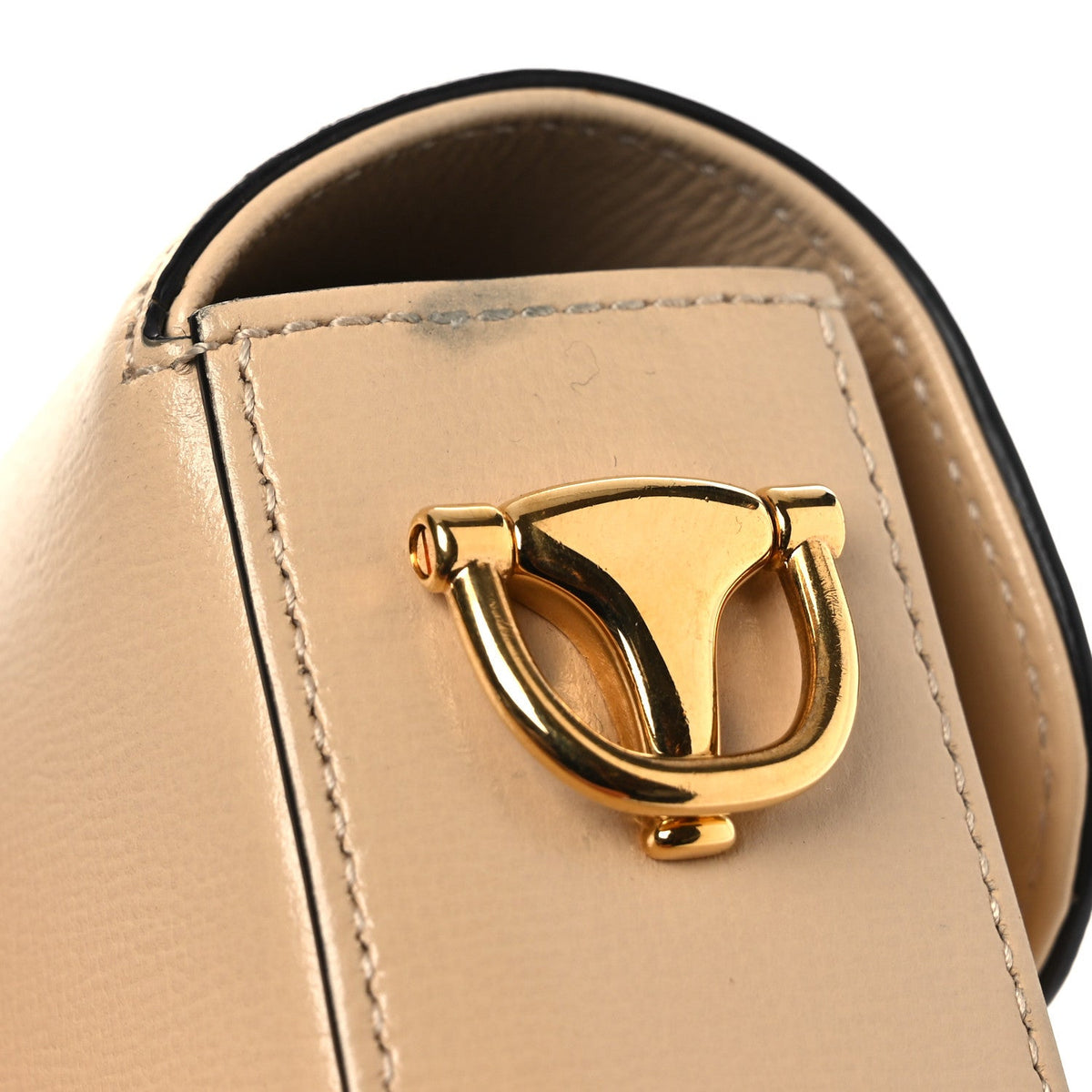 Azalea Calfskin Web Mini Horsebit 1955 Shoulder Bag Bubble Tea
