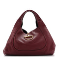 Grained Calfskin Softbit Maxi Shoulder Bag Rosso Ancora Red