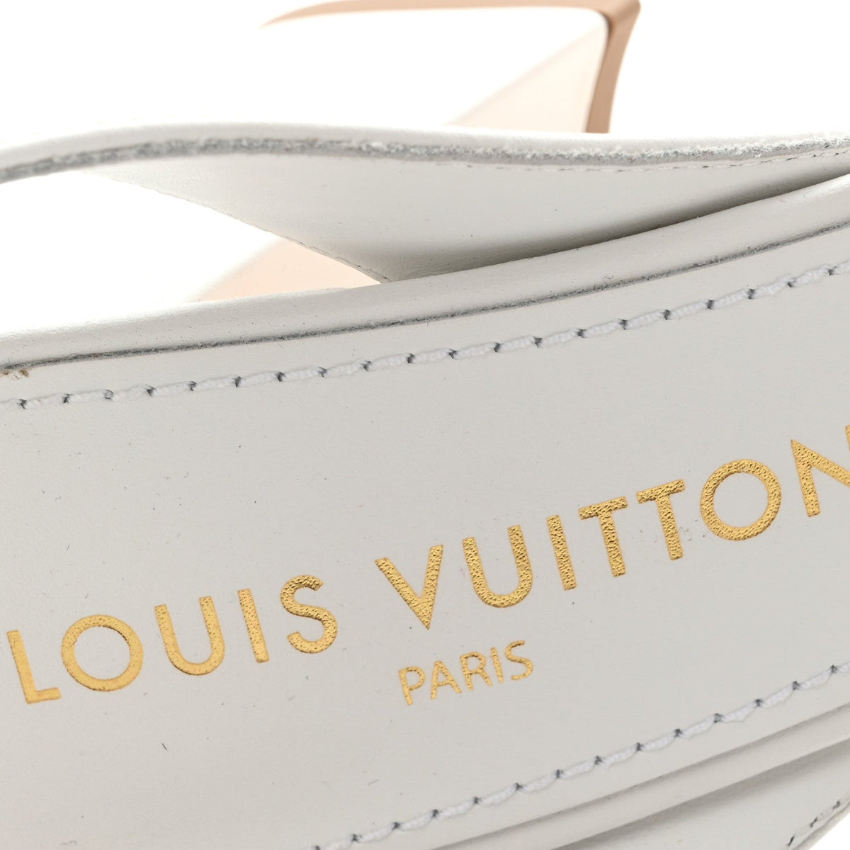 Calfskin LV Isola Sandals 40 White