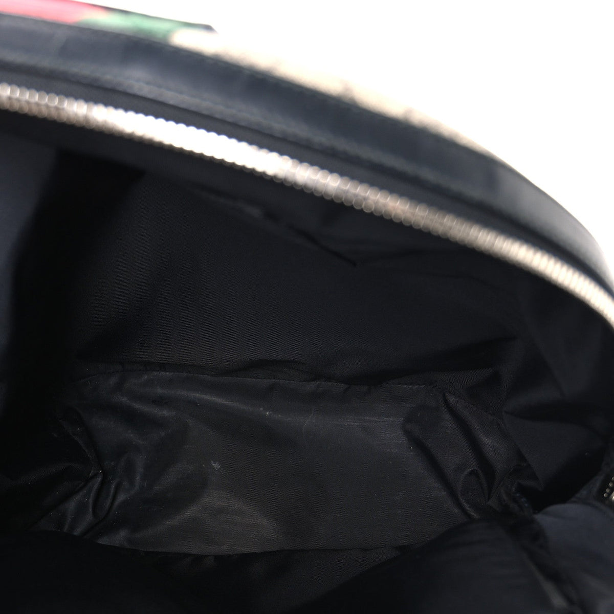 GG Supreme Monogram Web Dome Backpack Black