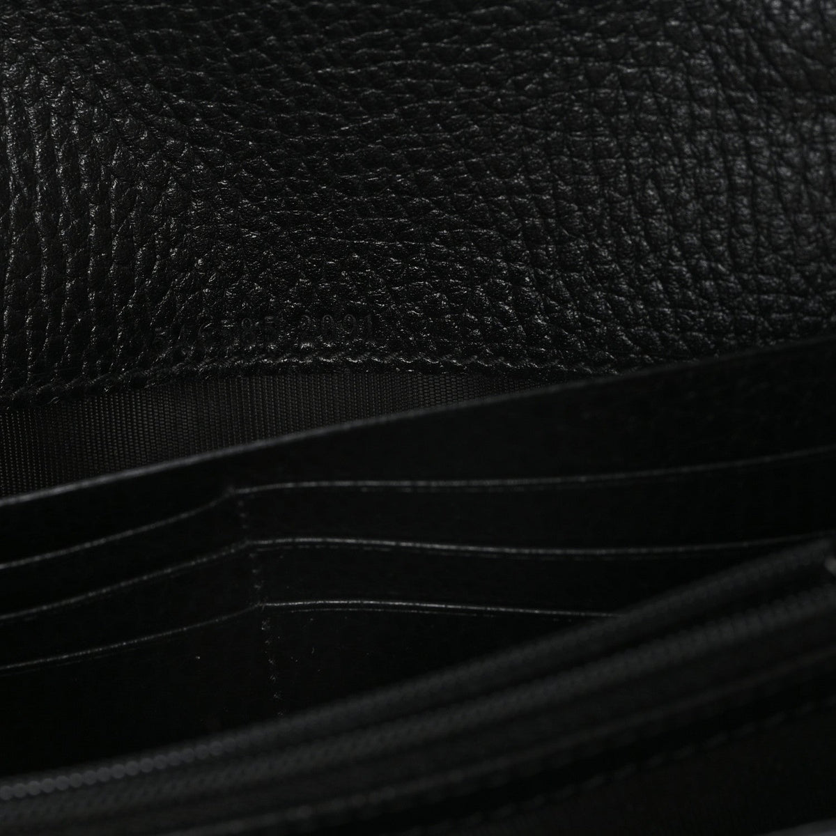 Dollar Calfskin GG Supreme Monogram Petite GG Marmont Wallet Chain Bag Black Beige Ebony