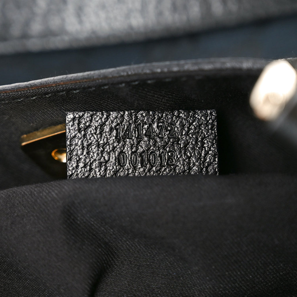 Monogram Large Abbey Tote Navy Black