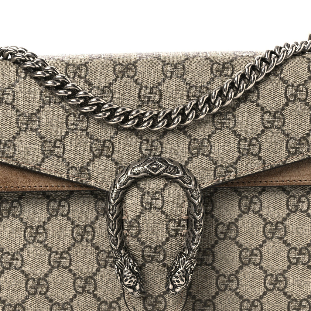 GG Supreme Monogram Small Dionysus Shoulder Bag Taupe Taupe