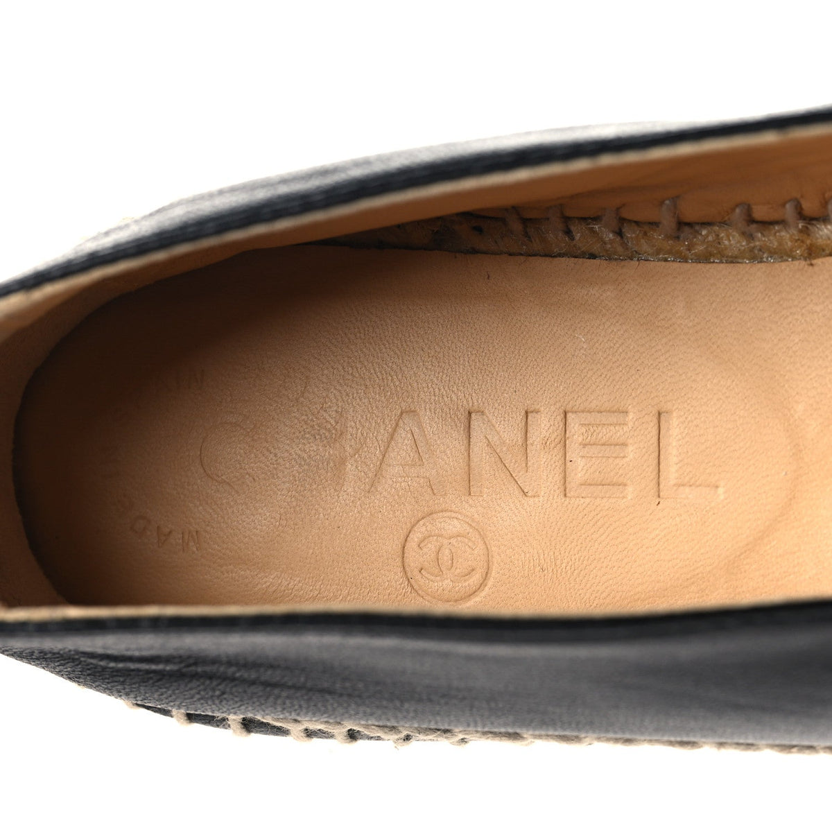 Lambskin CC Espadrilles 40 38 Black