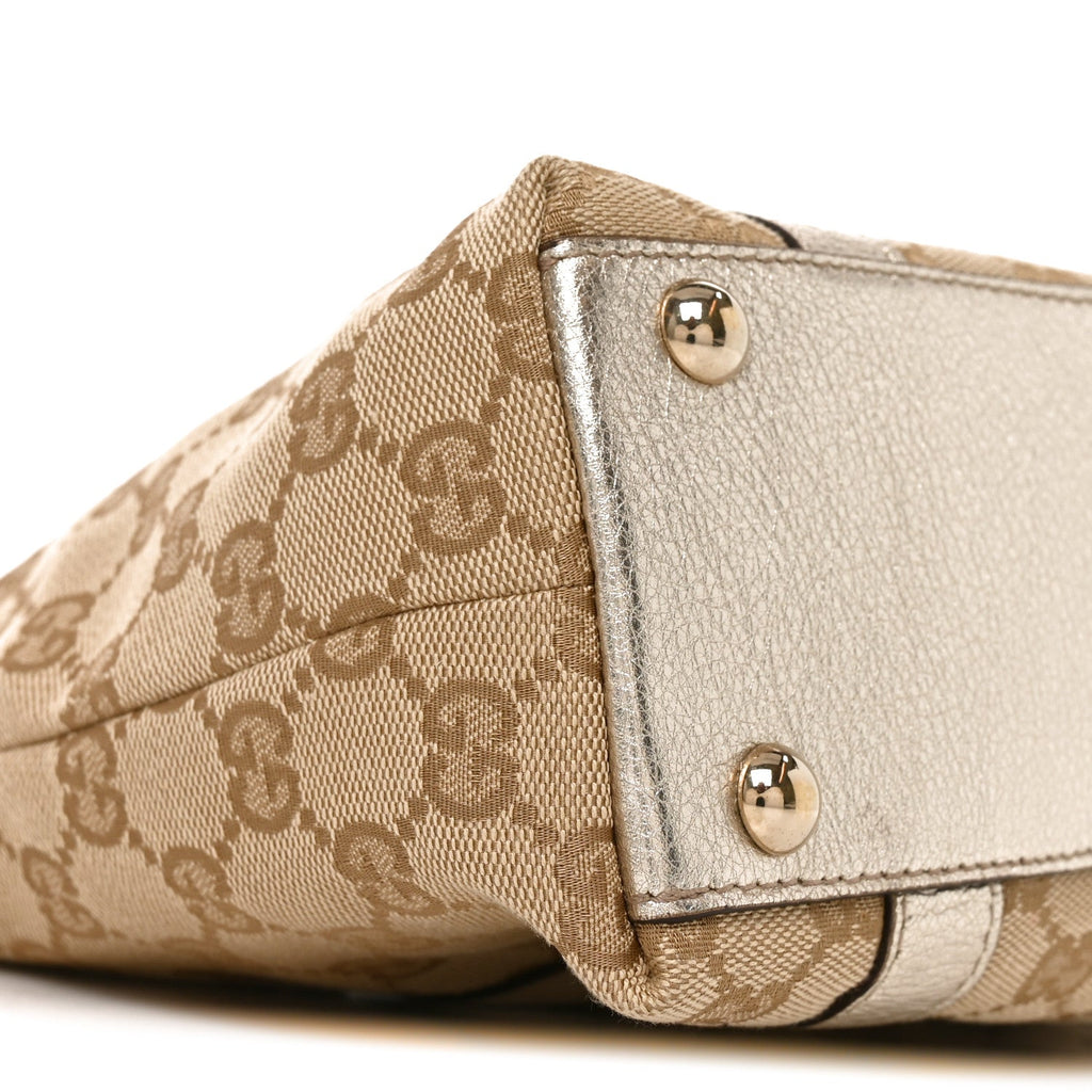 Monogram Small Abbey Tote Platinum