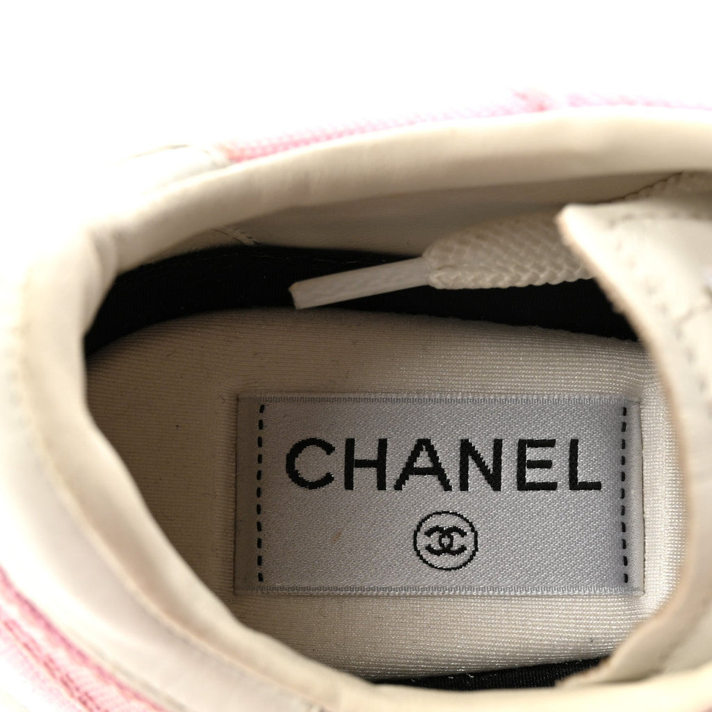 Cotton Sneakers 36 Pink White