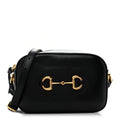 Calfskin Mini Horsebit 1955 Camera Shoulder Bag  Black