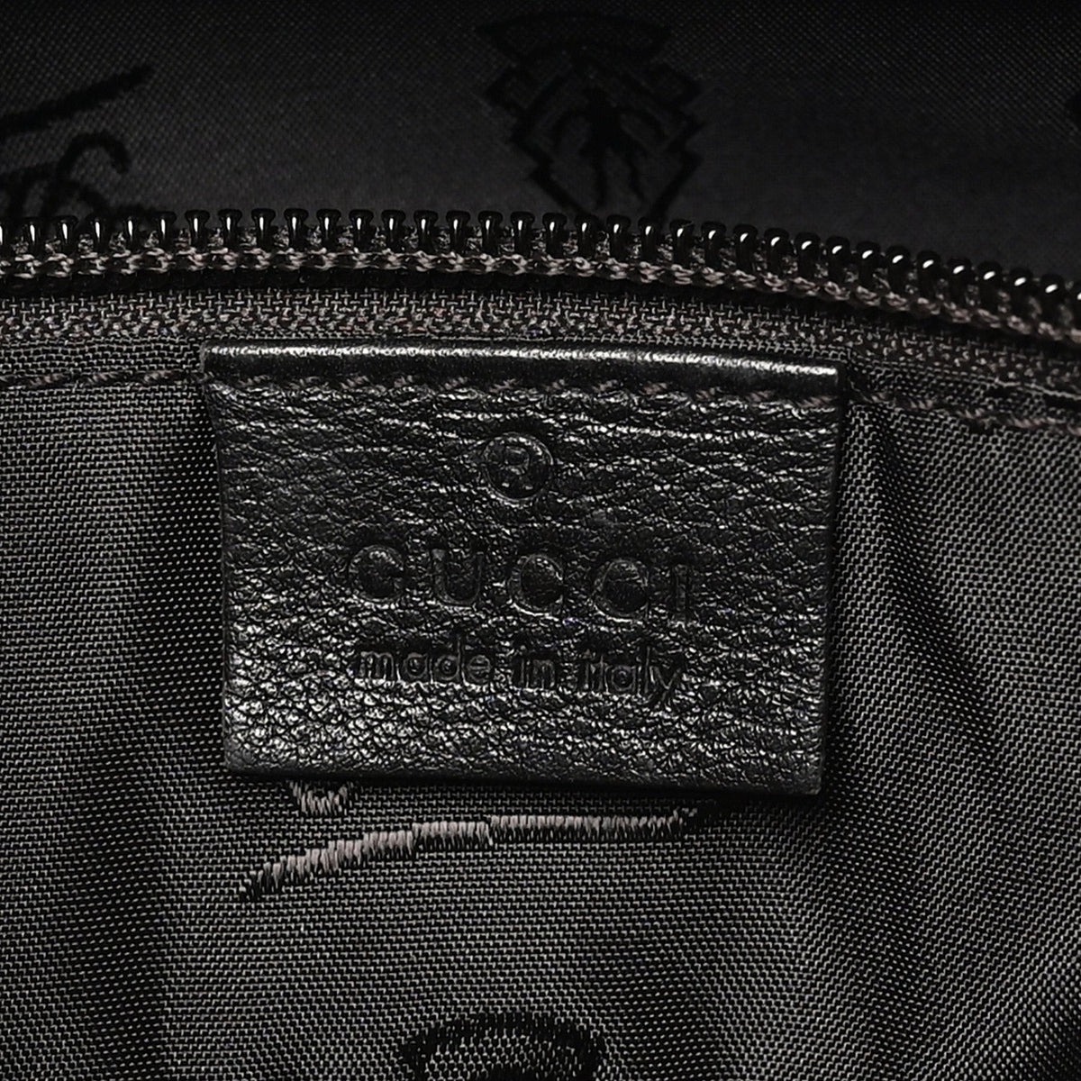 Guccissima Medium Flat Messenger Bag Black