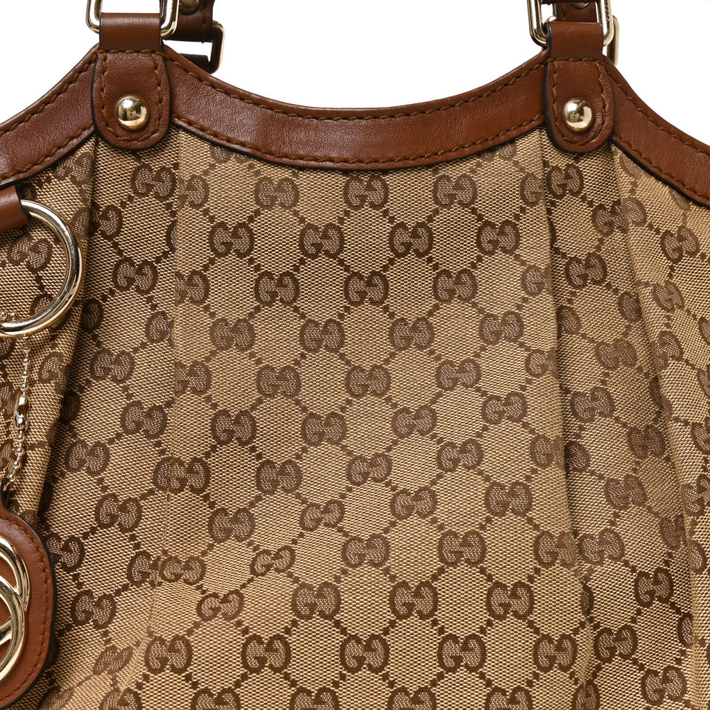 Monogram Medium Sukey Tote Brown