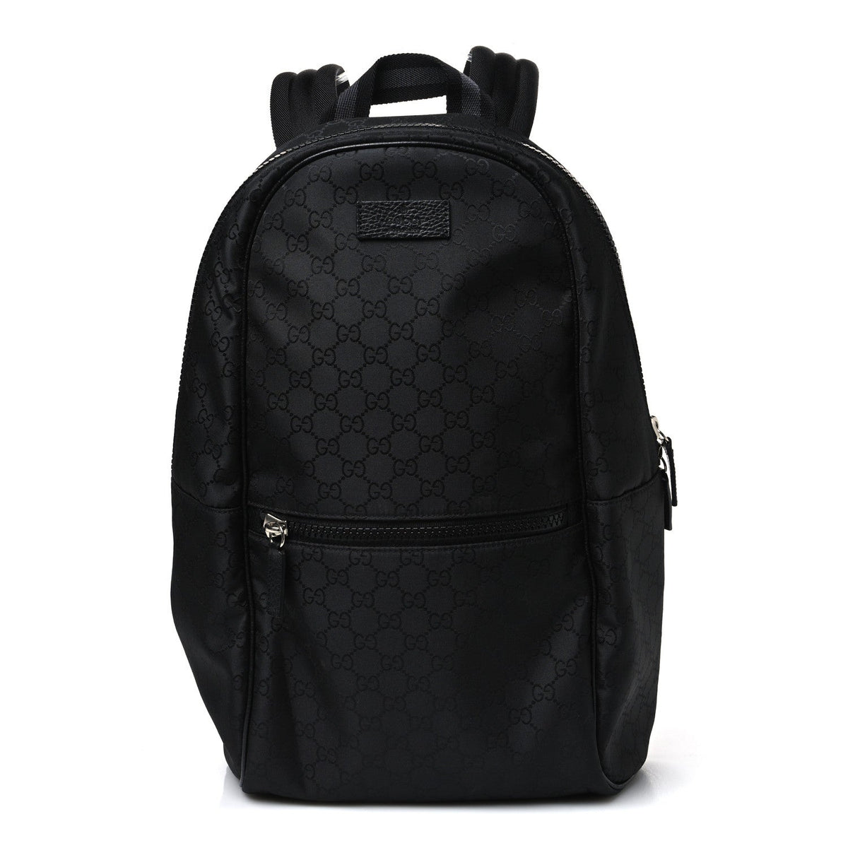 Nylon Monogram Slim Backpack Black
