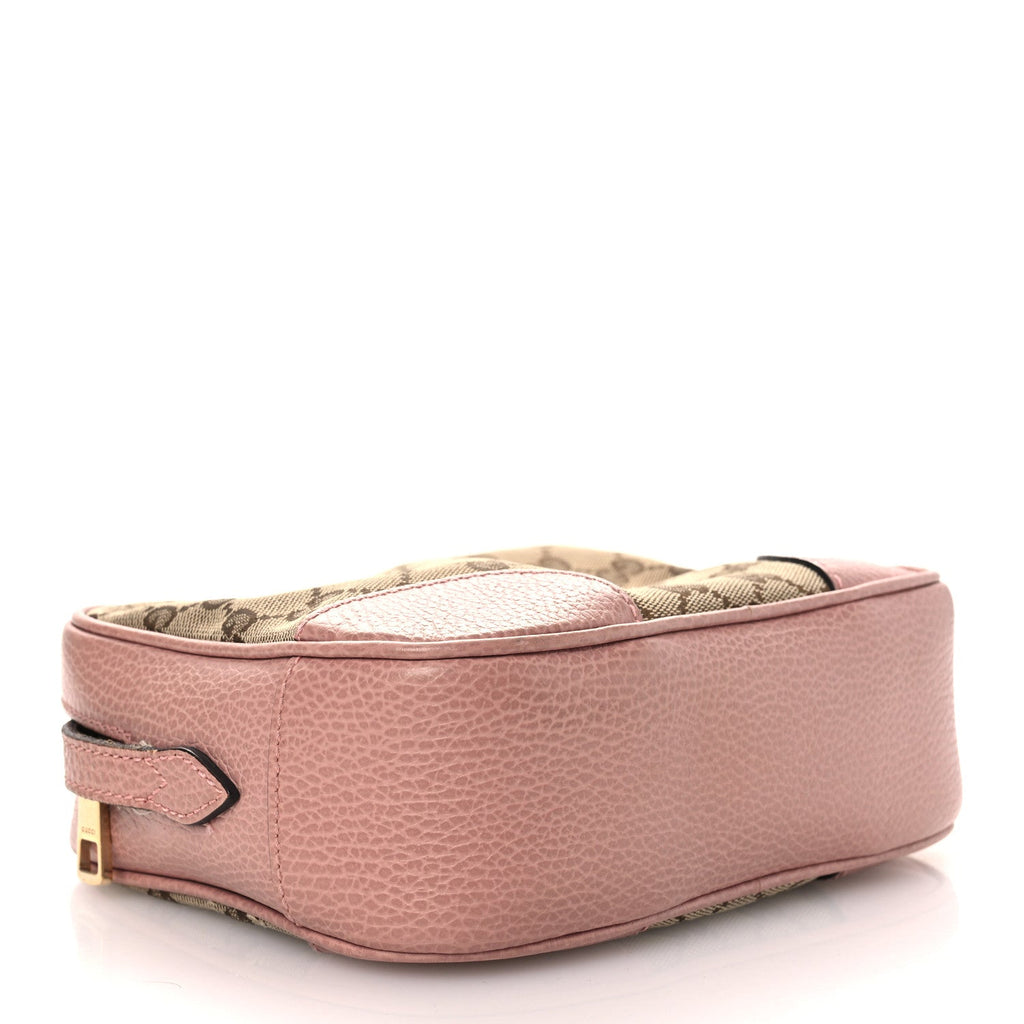 Monogram Mini Bree Messenger Bag Beige Soft Pink