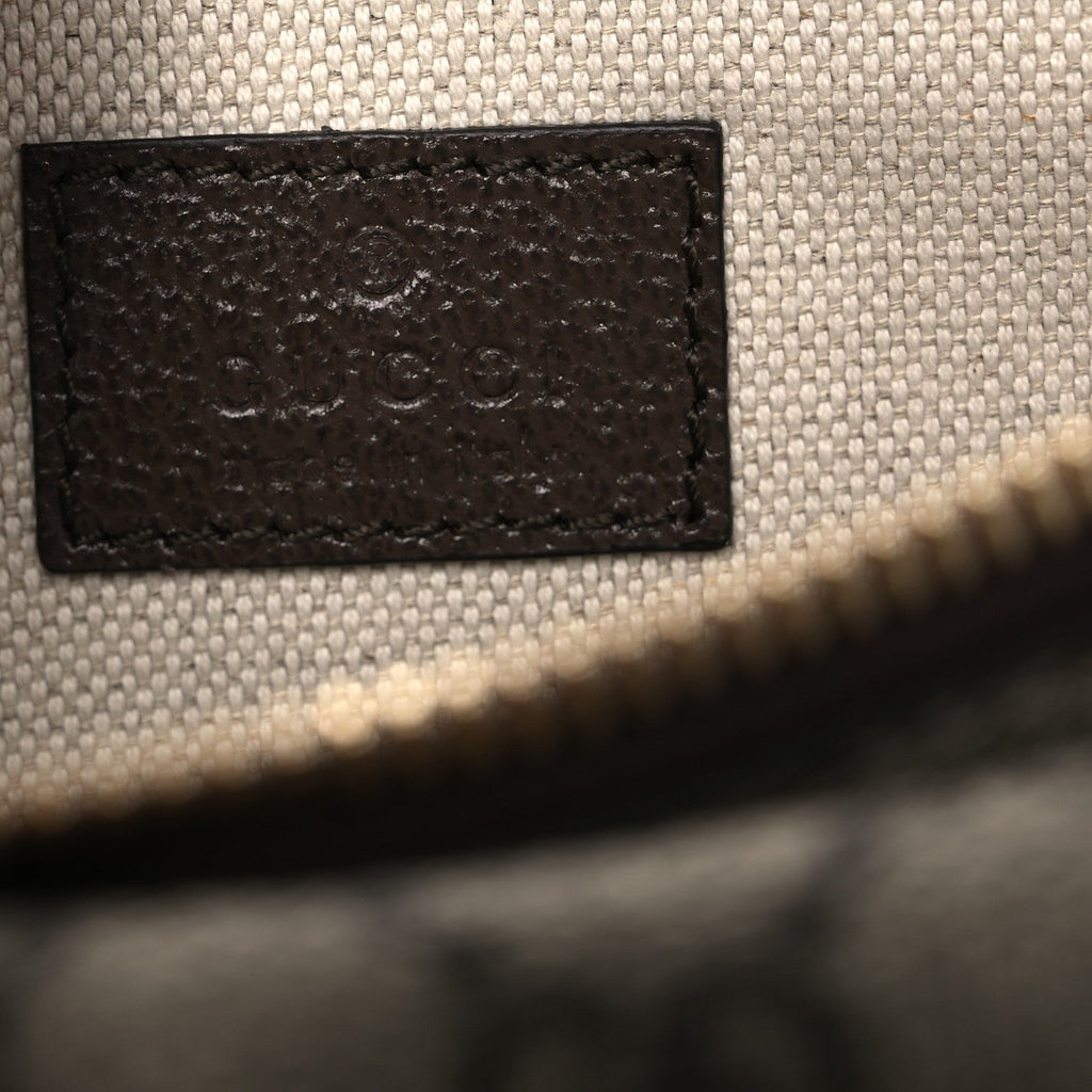 GG Supreme Monogram Textured Dollar Calfskin Blondie Belt Bag Beige Ebony New Acero