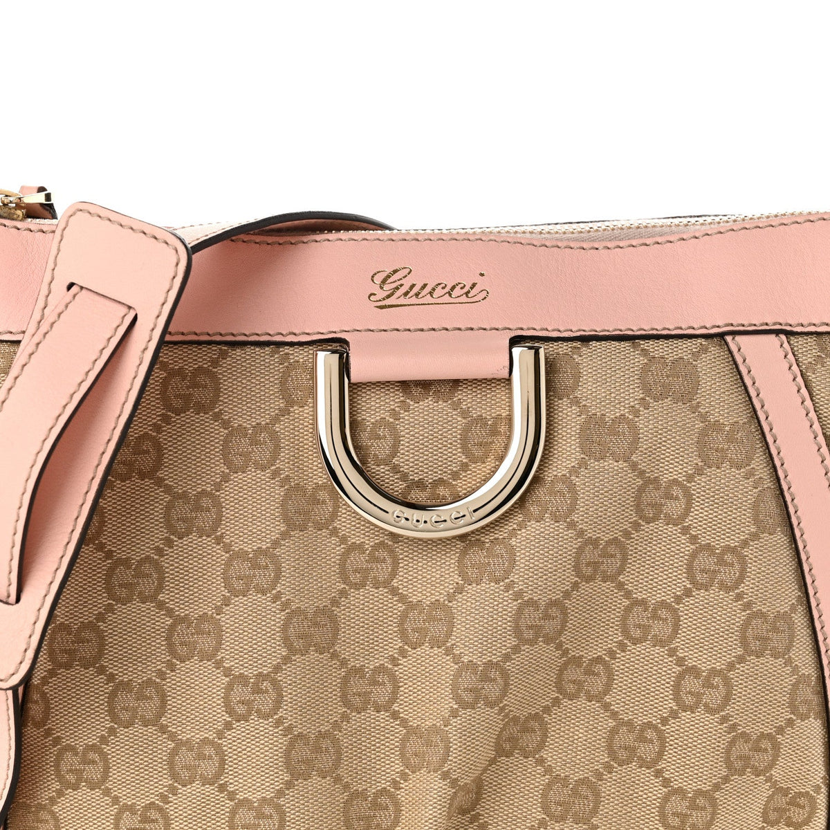 Monogram Small D Gold Ring Messenger Soft Pink