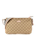 Monogram Web Small Flat Messenger Crossbody Pink Blue