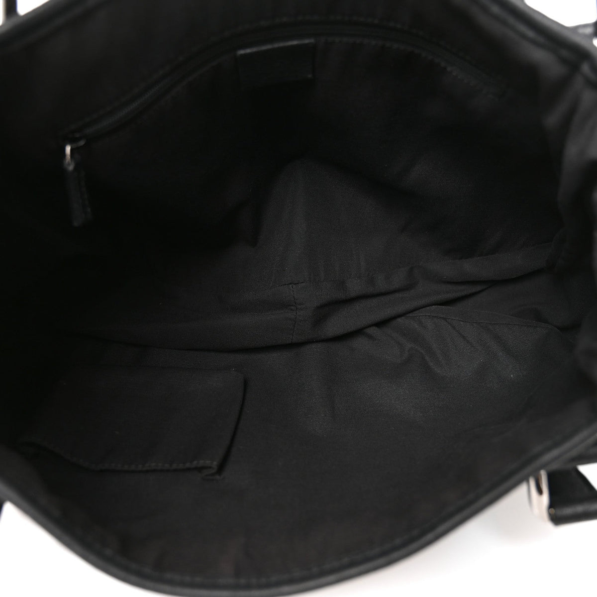 Monogram Denim Medium Abbey Shoulder Bag Black