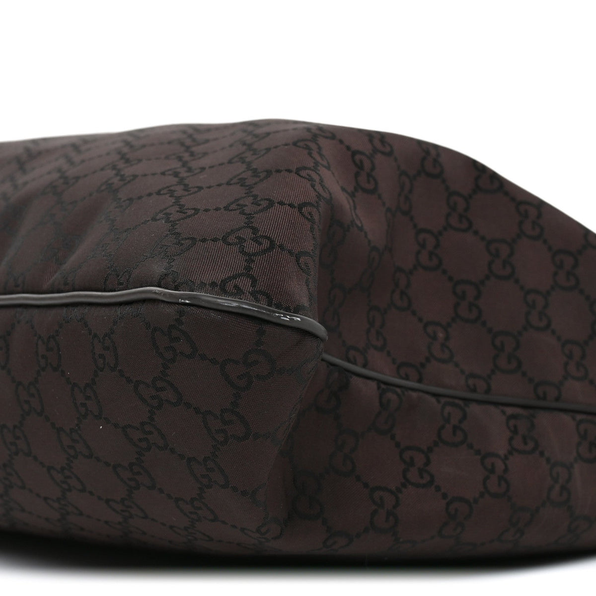 Nylon Monogram Messenger Bag  Dark Brown