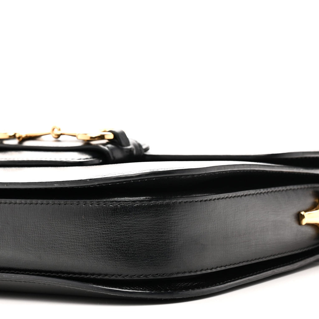 Azalea Calfskin Horsebit 1955 Shoulder Bag Black