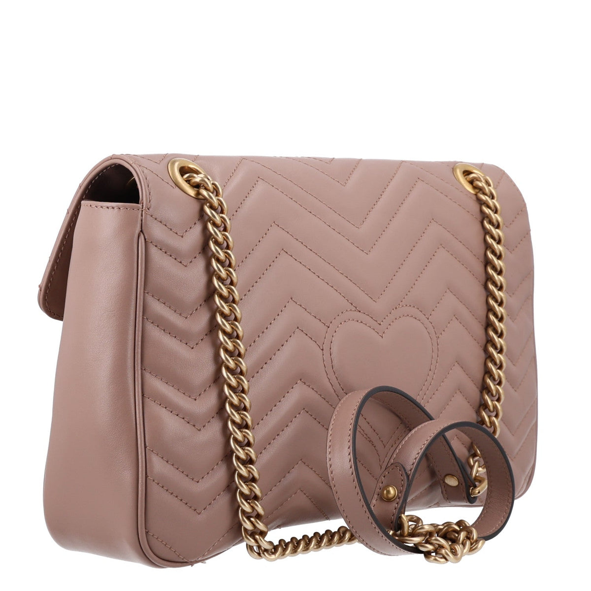Calfskin Matelasse Medium GG Marmont Shoulder Bag Porcelain Rose