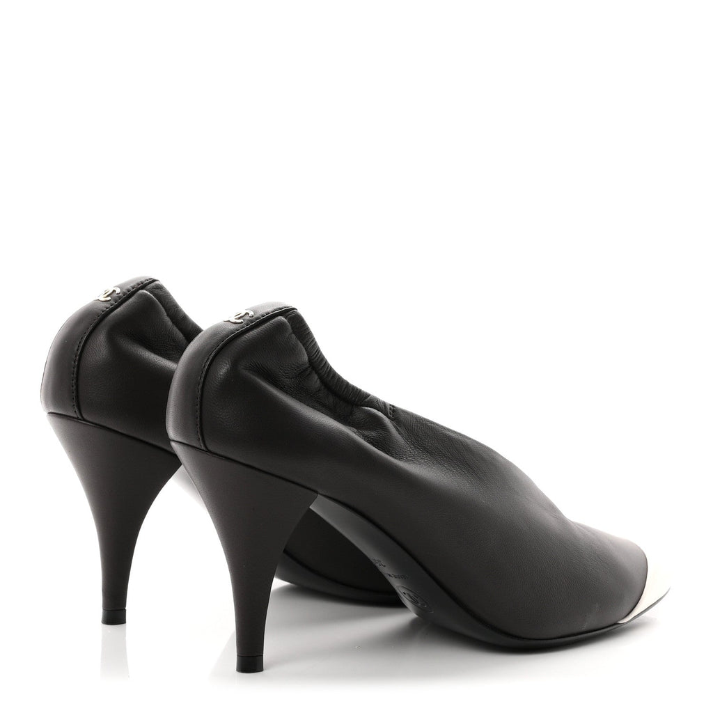 Lambskin Pumps 35 Dark Brown Ivory