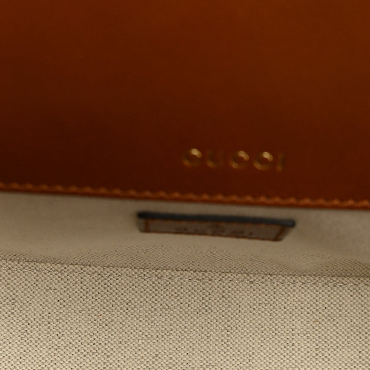 New Canvas Charisma Calfskin Crystal GG Monogram Mini Horsebit 1955 Shoulder Bag Camel Ebony