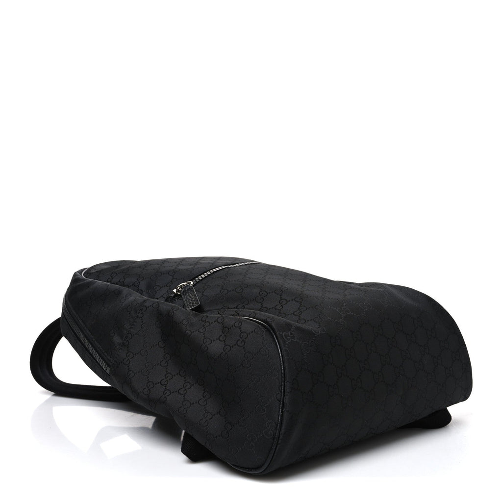 Nylon Monogram Slim Backpack Black