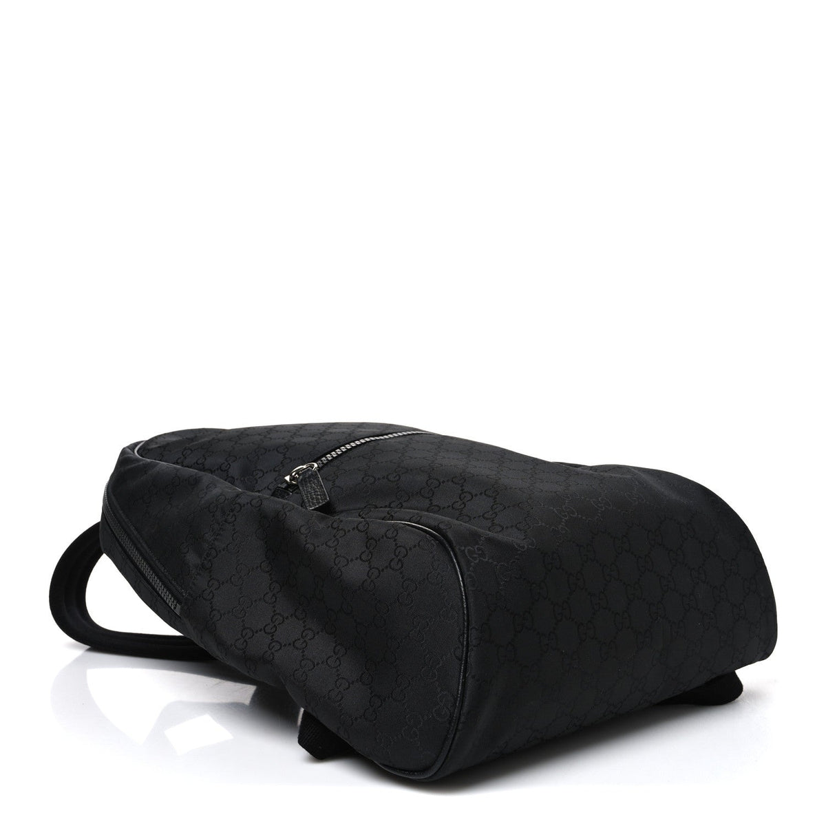 Nylon Monogram Slim Backpack Black