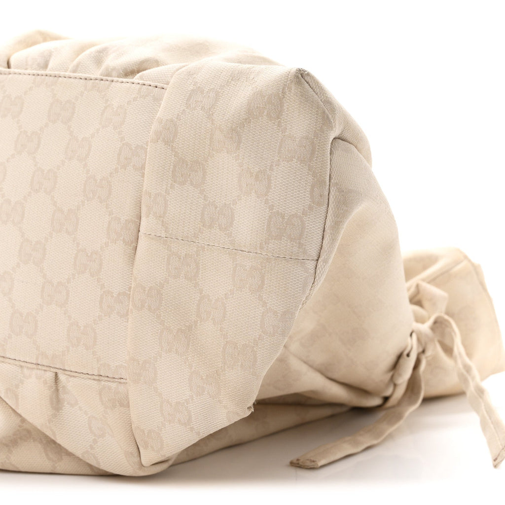 Monogram Medium Hysteria Tote  Off White